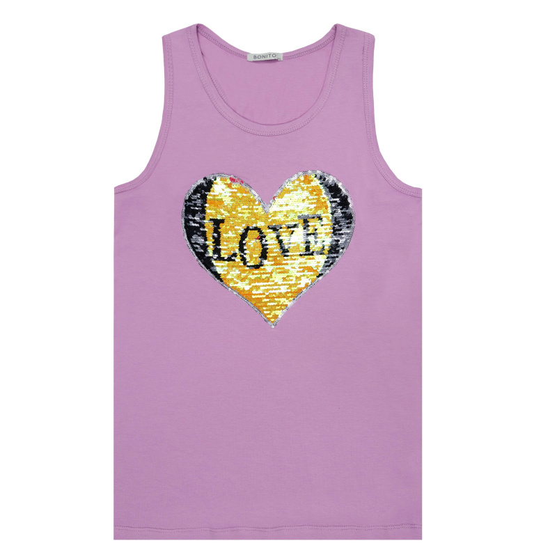 картинка БГ_ЧЗ Майка для девочки 8-12 лет 95% хлопок, 5% лайкра BONITO KIDS/BK1593M(ЧЗ)/уп.5шт./меш.500шт. от BonitoKids