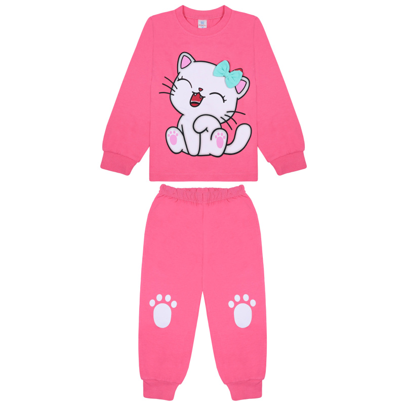 картинка БГ_ЧЗ Пижама для девочки 3-7 лет BONITO KIDS/BK0976PJD(10-25)(ЧЗ)/уп.5шт./меш.280шт. от BonitoKids