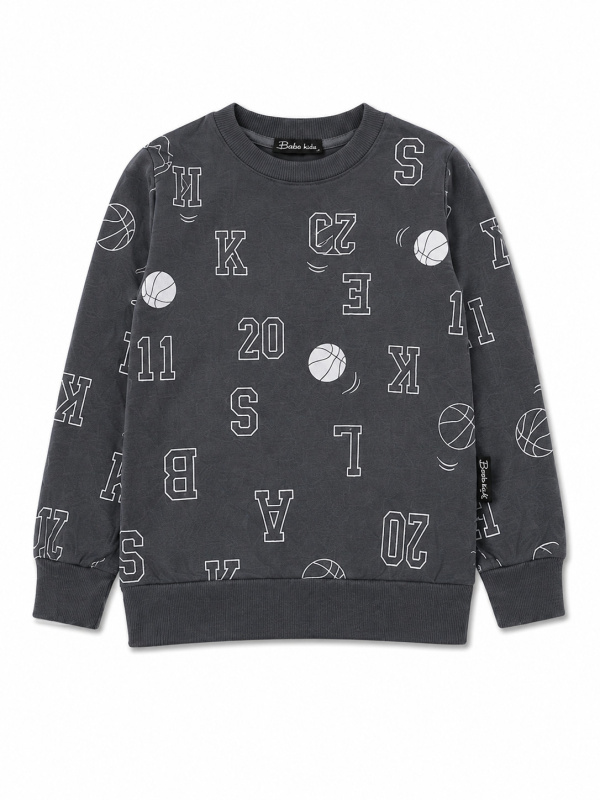 картинка БГ_ЧЗ Толстовка для мальчика 3-7 лет 100% хлопок BONITO KIDS/BK1858T(ЧЗ)/уп.5шт./меш.300шт. от BonitoKids
