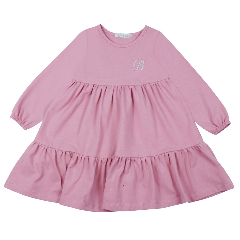 картинка БГ_ЧЗ Платье для девочки 3-7 лет 92% хлопок, 8% лайкра	 BONITO KIDS/BK1561P(12-22)(ЧЗ)/уп.5шт./меш.250шт. от BonitoKids