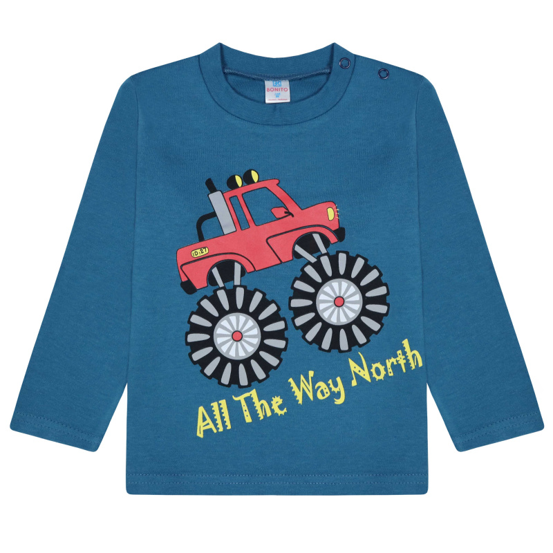 картинка БГ_ЧЗ Кофта для мальчика 1,5-4 лет 100% хлопок BONITO KIDS/BK0006M(08-25)(ЧЗ)/уп.4шт./меш.500шт. от BonitoKids