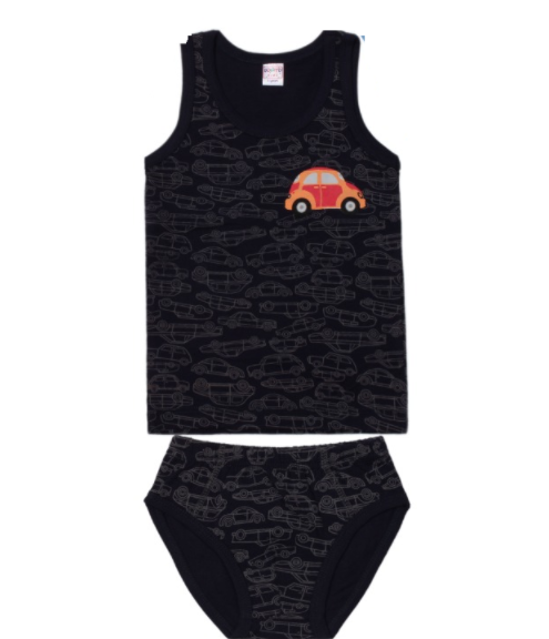 картинка ЧЗ Комплект для мальчика (майка, трусы) 3-7 лет BONITO KIDS/BK1678MT/уп.5шт./меш.600шт. от BonitoKids