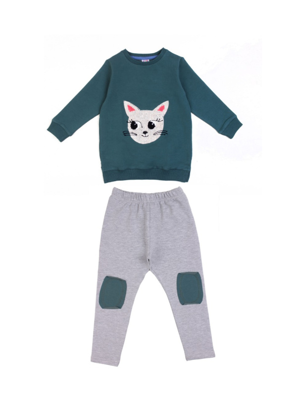 картинка КГ_ОТ Комплект для девочки (свитшот, лосины) 3-7 лет BONITO KIDS/OP1227/уп.5шт./меш.150шт. от BonitoKids