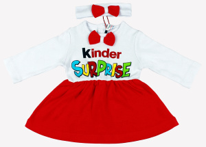 картинка КГ Платье для девочки 68-86 см 100% хлопок BONITO KIDS/уп.4шт/меш.480шт от BonitoKids