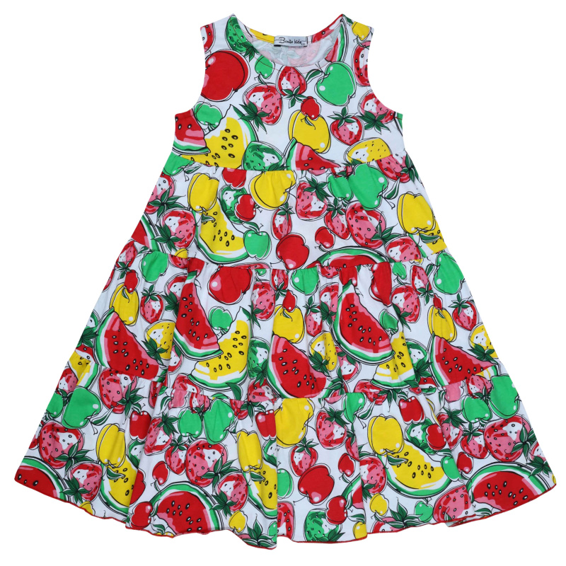 картинка БГ Платье для девочки 7-11 лет 100% хлопок BONITO KIDS/BK1759P(02-23)/уп.5шт./меш.275шт. от BonitoKids