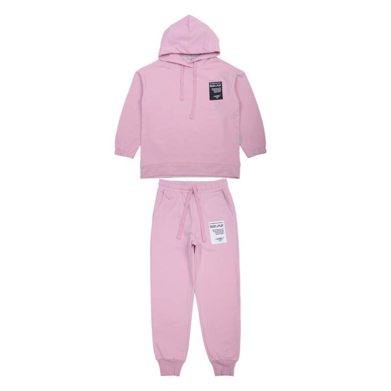 картинка БГ_ЧЗ Комплект для девочки (свитшот и штаны),  8-12 лет, 92% хлопок, 8% лайкра,  BONITO KIDS/SS6055(ЧЗ)/уп.5шт./меш.100шт. от BonitoKids