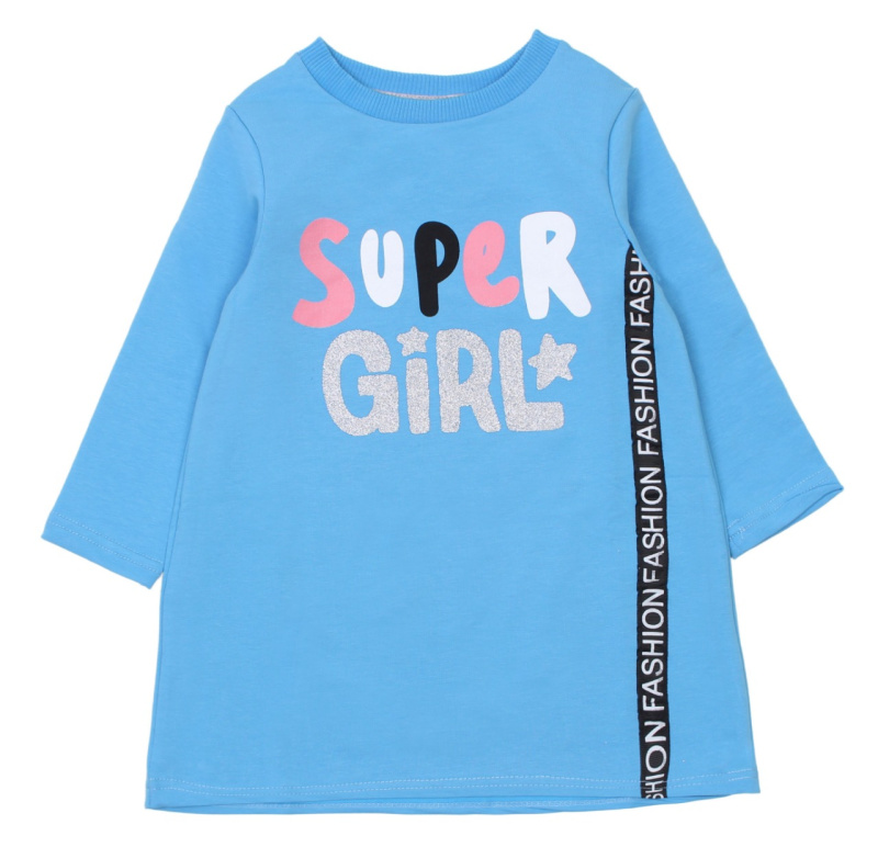 картинка ЧЗ Туника для девочки 3-7 лет 65% хлопок, 27% пэ, 8% эластан BONITO KIDS/OP1241(ЧЗ)/уп.5шт./меш.320шт. от BonitoKids