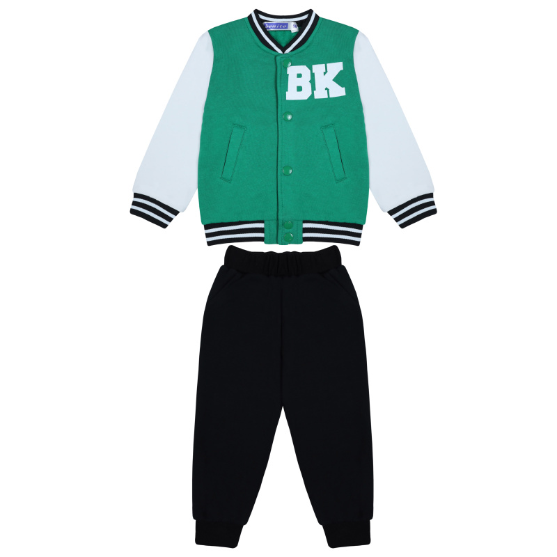 картинка БГ Комплект для мальчика (бомбер и штаны) 3-7 лет, 100% хлопок, BONITO KIDS/BK5403KP(01-23)/уп.5шт./меш.105шт. от BonitoKids