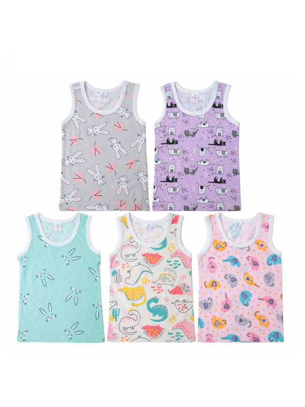 картинка БГ_ЧЗ Майка для девочки 2-6 лет 100% хлопок BONITO KIDS/SS6102(ЧЗ)(09-24)/уп.10шт./меш.1800шт. от BonitoKids