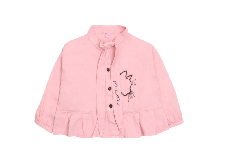 картинка ЧЗ Рубашка для девочки 5-8 лет 100% хлопок BONITO KIDS/OP1186(ЧЗ)/уп.4шт.меш/400шт. от BonitoKids