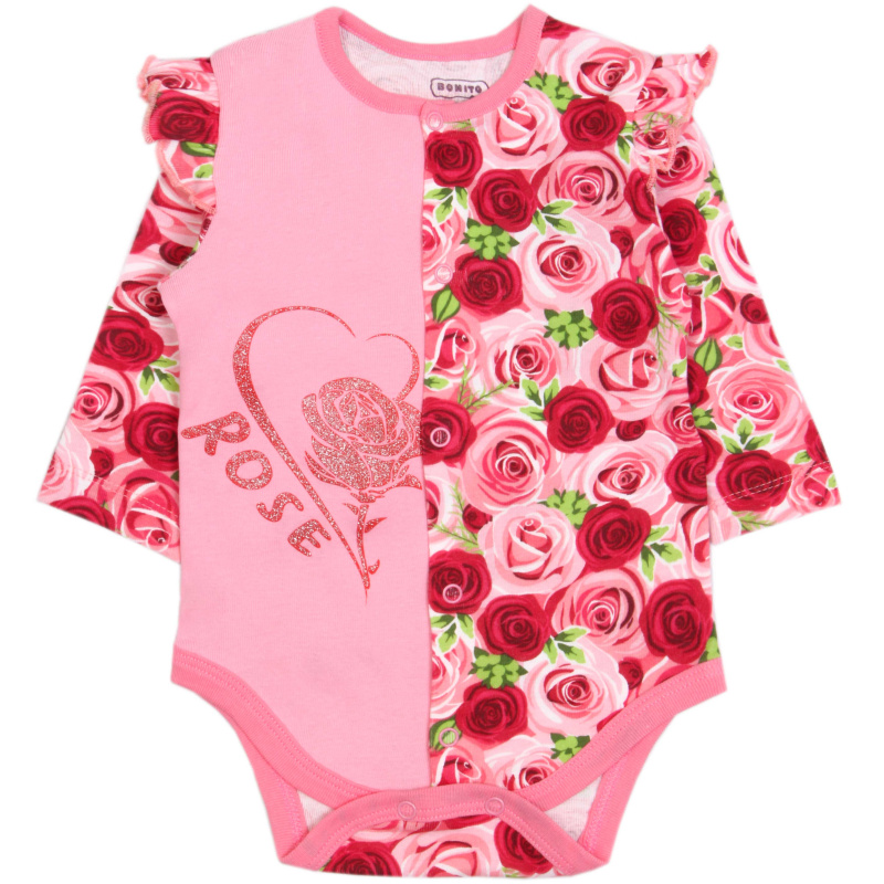 картинка БГ_ЧЗ Боди для детей 68-86 см BONITO KIDS/OP1442(ЧЗ)/уп.4шт./меш.456шт. от BonitoKids