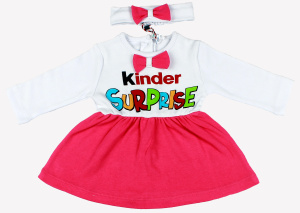 картинка КГ Платье для девочки 68-86 см 100% хлопок BONITO KIDS/уп.4шт/меш.480шт от BonitoKids