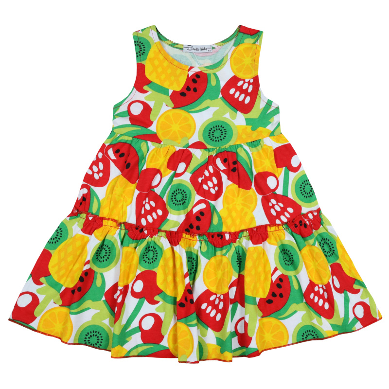 картинка БГ_ЧЗ Платье для девочки 2-6 лет 100% хлопок BONITO KIDS/BK1159P(01-24)(ЧЗ)/уп.5шт./меш.500шт. от BonitoKids