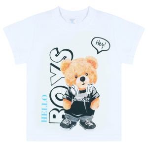 картинка БГ Футболка для мальчика 1,5-4 лет 100% хлопок BONITO KIDS/BK0001M(02-24)/уп.4шт./меш.800шт. от BonitoKids