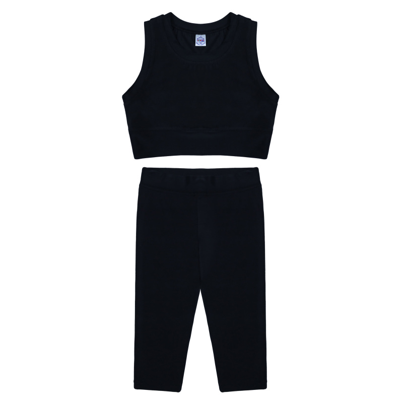 картинка БГ_ЧЗ Комплект для девочки (топ и бриджи) 8-16 лет 60% хлопок, 40% полиэстер BONITO KIDS/BK1738KP(01-24)(ЧЗ)/уп.5шт./меш.340шт. от BonitoKids