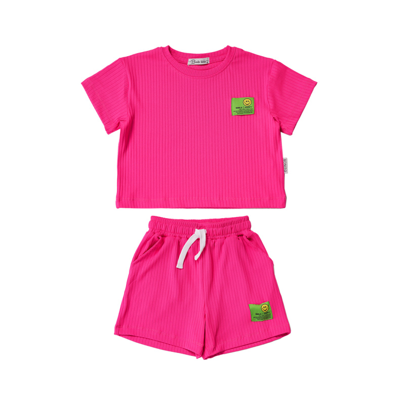 картинка КГ Комплект для девочки (фуфайка и шорты) 3-7 лет 60% хлопок 40% п/э BONITO KIDS/SS6089(02-24)/уп.5шт./меш.265шт. от BonitoKids