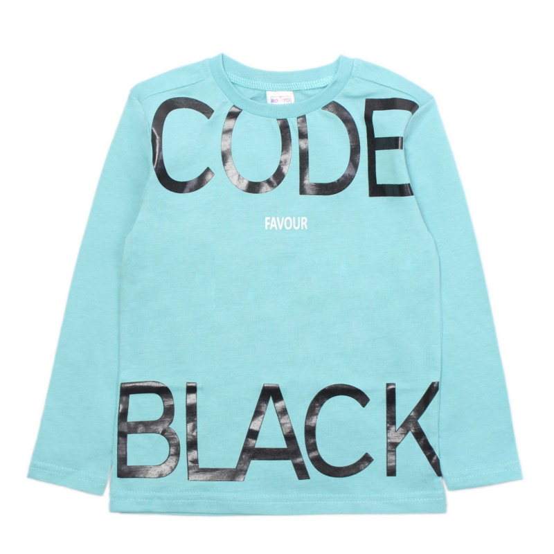 картинка ЧЗ Футболка с длинным рукавом для мальчика 3-7 лет. BONITO KIDS/OP1359(ЧЗ)/уп.5шт./меш.630шт. от BonitoKids