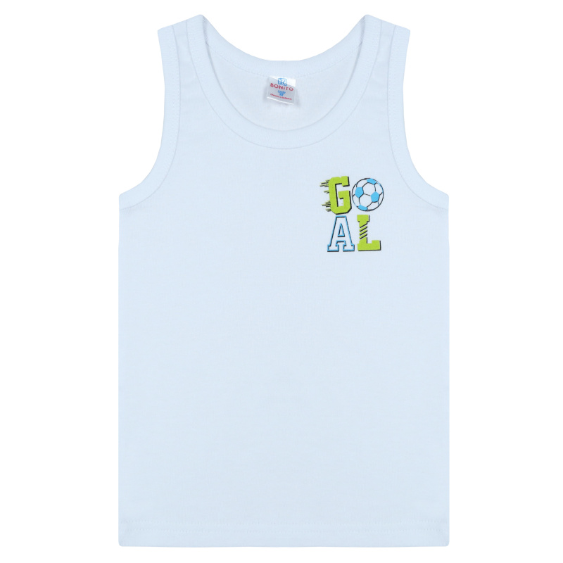 картинка БГ_ЧЗ Майка для мальчика 2-6 лет 100% хлопок BONITO KIDS/BK0535M(ЧЗ)/уп.5шт./меш.900шт. от BonitoKids