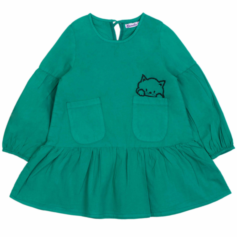 картинка БГ_ЧЗ Платье для девочки 3-7 лет 100% хлопок BONITO KIDS/OP1680(ЧЗ)/уп.5шт./меш.340шт. от BonitoKids