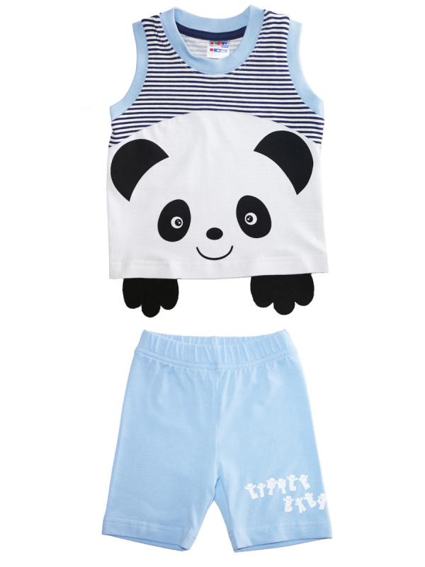 картинка Комплект для мальчика (майка, шорты) 68-86 см 100% х/б BONITO KIDS/OP335M,OP335Ш/уп.4шт./меш.488шт. от BonitoKids