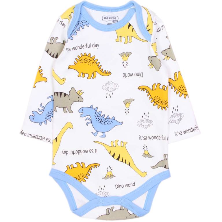 картинка БГ Боди для детей 62-86 100% х/б BONITO KIDS/OP1729/уп.5шт./меш.550шт. от BonitoKids