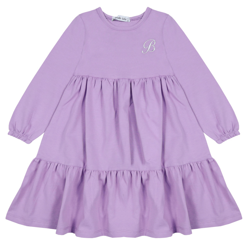 картинка БГ_ЧЗ Платье для девочки 3-7 лет 92% хлопок, 8% лайкра	 BONITO KIDS/BK1561P(12-25)(ЧЗ)/уп.5шт./меш.250шт. от BonitoKids