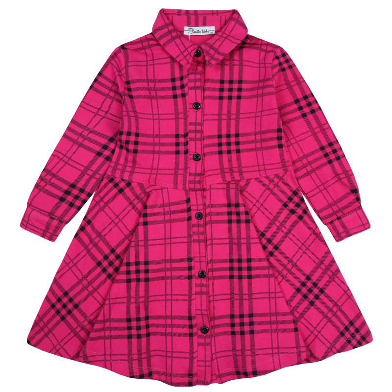 картинка БГ_ЧЗ Платье для девочки 3-7 лет BONITO KIDS/BK1504P(08-23)(ЧЗ)/уп.5шт./меш.200шт. от BonitoKids