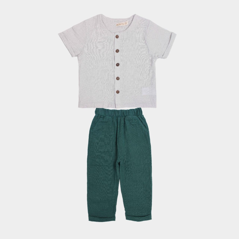 картинка КГ_ОТ Комплект для мальчика (кофта и брюки) 1-4 лет 100% хлопок BONITO KIDS/OP1802/уп.4шт./меш.240шт. от BonitoKids