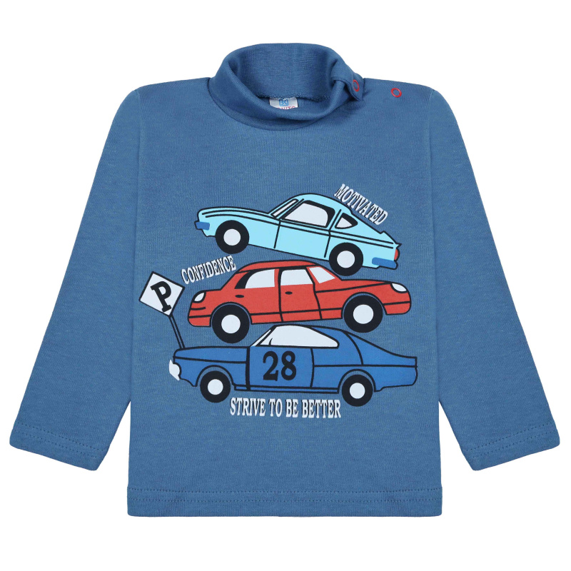 картинка БГ_ЧЗ Водолазка для мальчика 1-4 лет 100% хлопок BONITO KIDS/BK0007M(06-23)(ЧЗ)/уп.4шт./меш.500шт. от BonitoKids