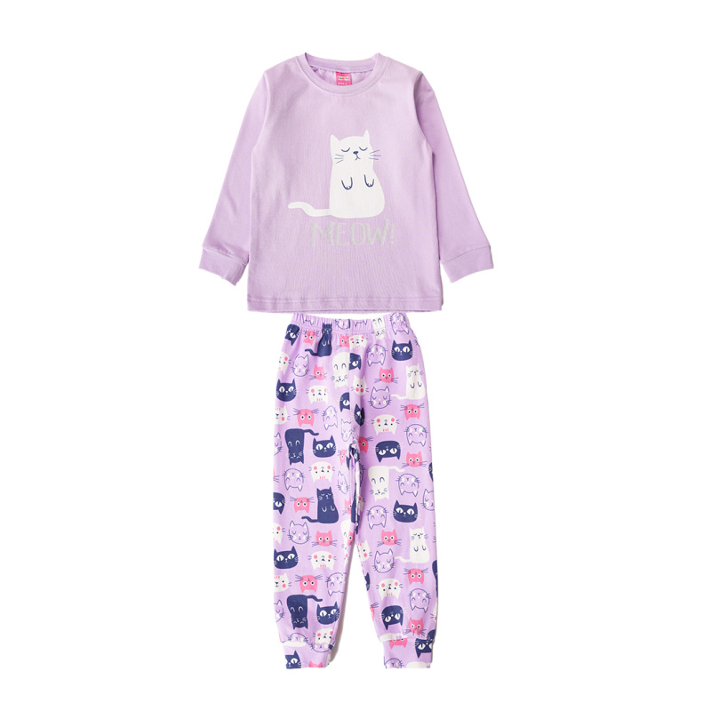 картинка ЧЗ Пижама для девочки 3-7 лет 95% хлопок, 5% эластан BONITO KIDS/OP1927(ЧЗ)/уп.5шт./меш.260шт. от BonitoKids