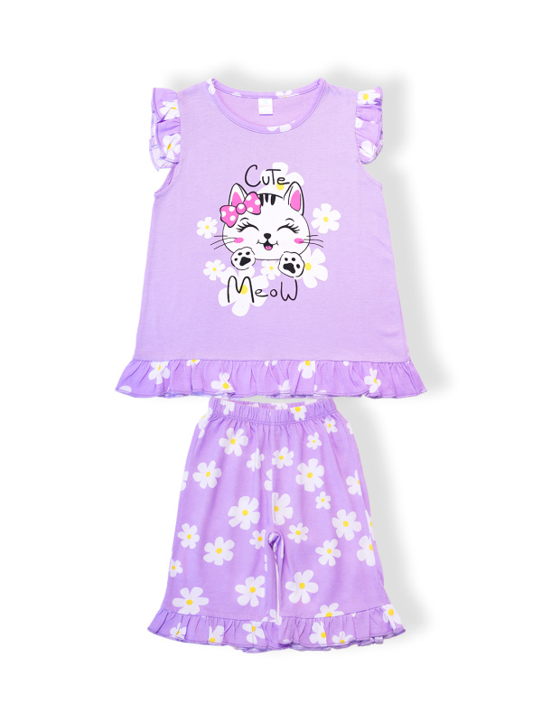 картинка БГ_ЧЗ Пижама для девочки 3-7 лет 100% хлопок BONITO KIDS/SS6123(ЧЗ)/уп.5шт./меш.480шт. от BonitoKids