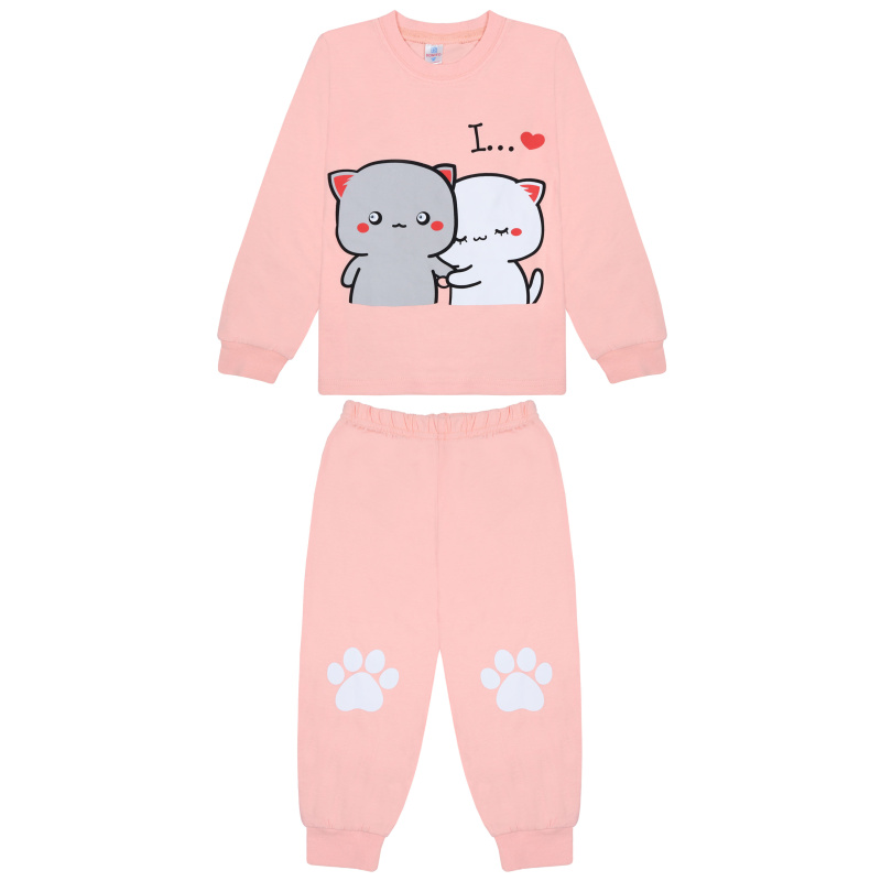 картинка БГ_ЧЗ Пижама для девочки 3-7 лет BONITO KIDS/BK0976PJD(10-25)(ЧЗ)/уп.5шт./меш.280шт. от BonitoKids