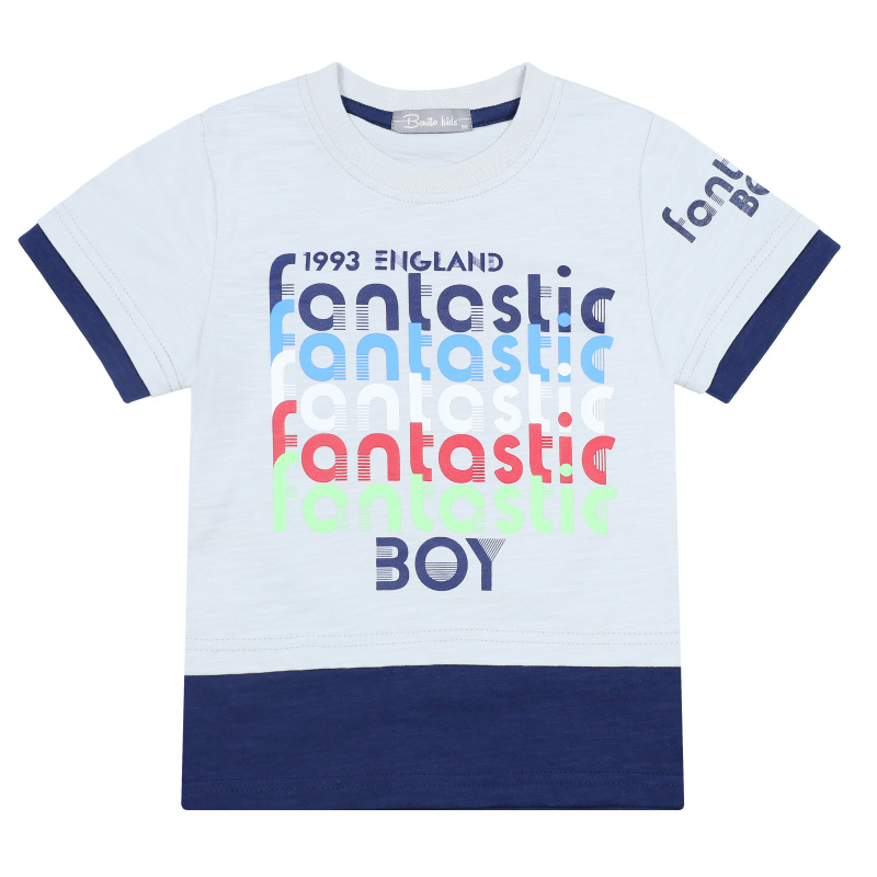 картинка ЧЗ Футболка для мальчика 3-7 лет 100% хлопок BONITO KIDS/BK1664F(ЧЗ)/уп.5шт./меш.650шт. от BonitoKids