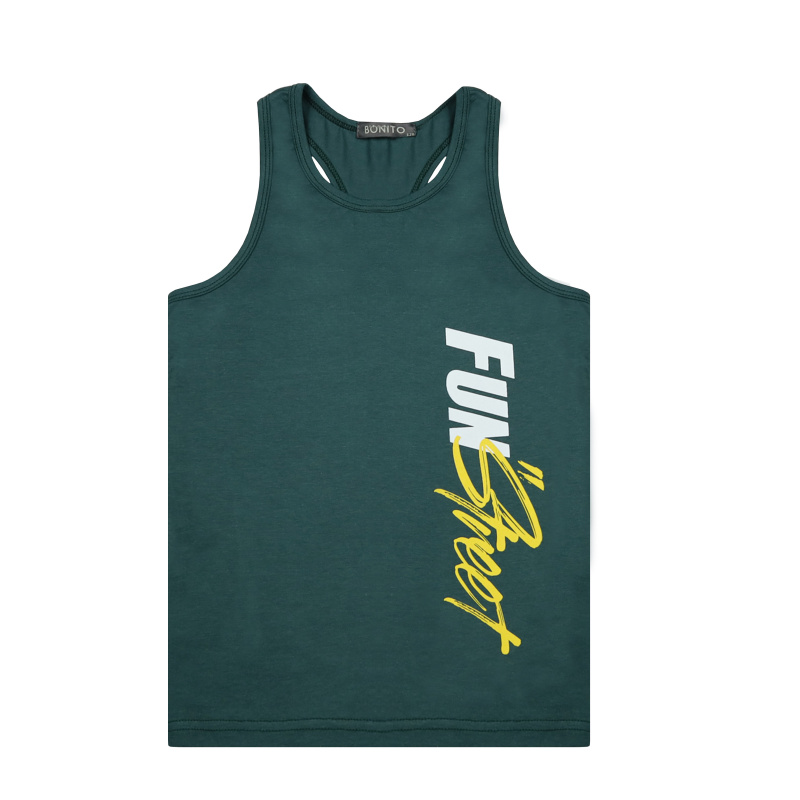 картинка БГ_ЧЗ Майка для мальчика 8-12 лет 95% хлопок, 5% лайкра BONITO KIDS/BK1620M(10-24)(ЧЗ)/уп.5шт./меш.600шт. от BonitoKids