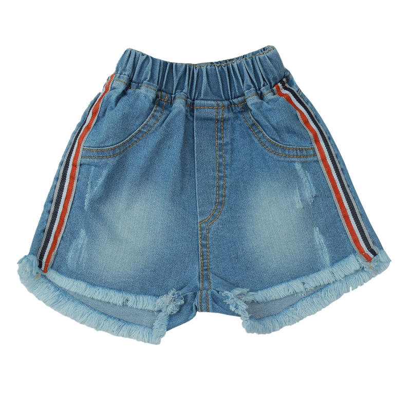 картинка ЧЗ Шорты для девочки 2-6 лет 82% хлопок, 15% пэ, 3% эластан BONITO KIDS/OP798(ЧЗ)/уп.5шт./меш.440шт. от BonitoKids