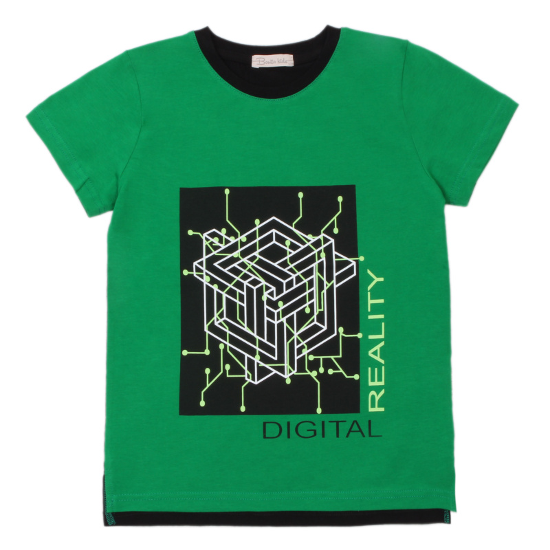 картинка КГ_БГ Футболка для мальчика 8-12 лет 100% хлопок BONITO KIDS/BK1692F(01-22)/уп.5шт./меш.450шт. от BonitoKids