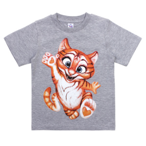 картинка Футболка для девочки 4-8 лет 92% хлопок, 8% лайкра BONITO KIDS/BK6003F/уп.5шт./меш.600шт. от BonitoKids