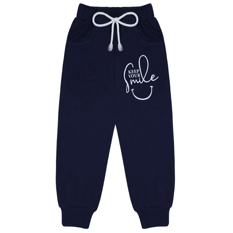 картинка БГ_ЧЗ Штаны для девочки, 3-7 лет, 100% хлопок, BONITO KIDS/BK1617B(ЧЗ)/уп.5шт/меш.400шт. от BonitoKids