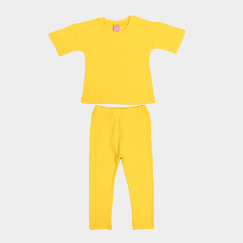 картинка ЧЗ Комплект для девочки (футболка и лосины) 3-7 лет 95% хлопок, 5% эластан BONITO KIDS/OP1826(ЧЗ)/уп.5шт./меш.260шт. от BonitoKids