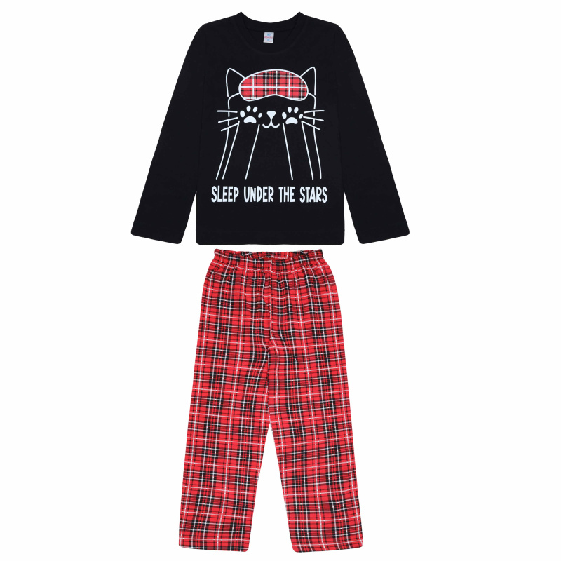 картинка БГ_ЧЗ Пижама для детей 8-12 лет 100% хлопок BONITO KIDS/BK1766PJ(01-24)/уп.5шт./меш.250шт. от BonitoKids