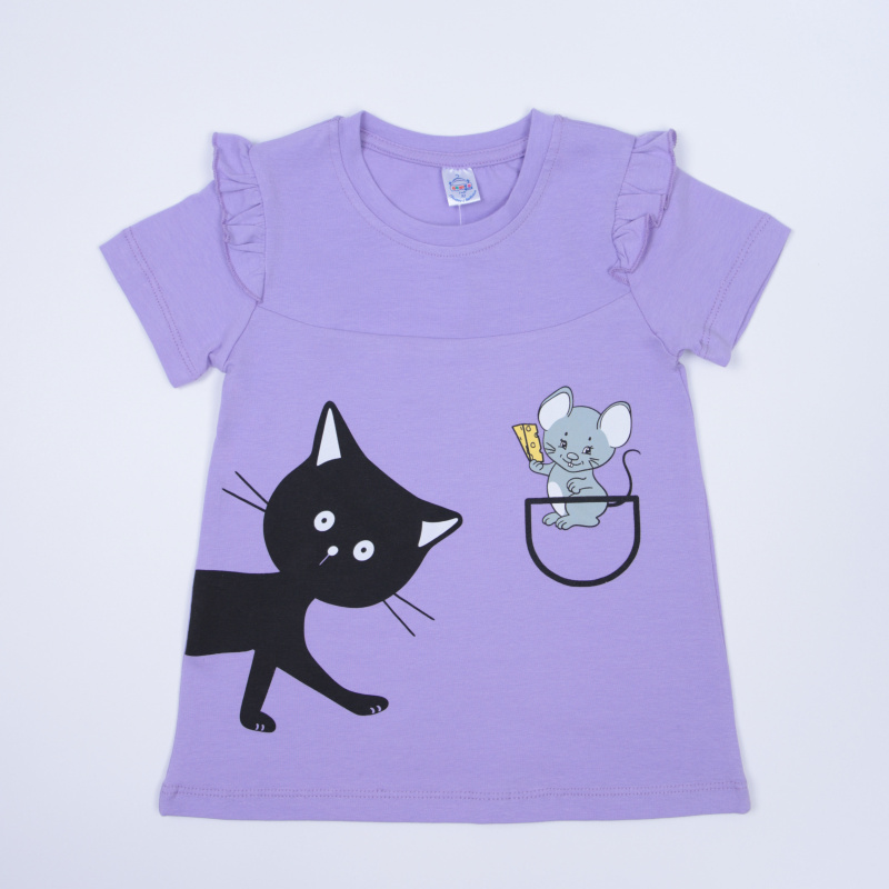 картинка КГ_БГ Платье для девочки 2-6 лет 92% хлопок, 8% лайкра BONITO KIDS/SS6051/уп.5шт./меш.500шт. от BonitoKids