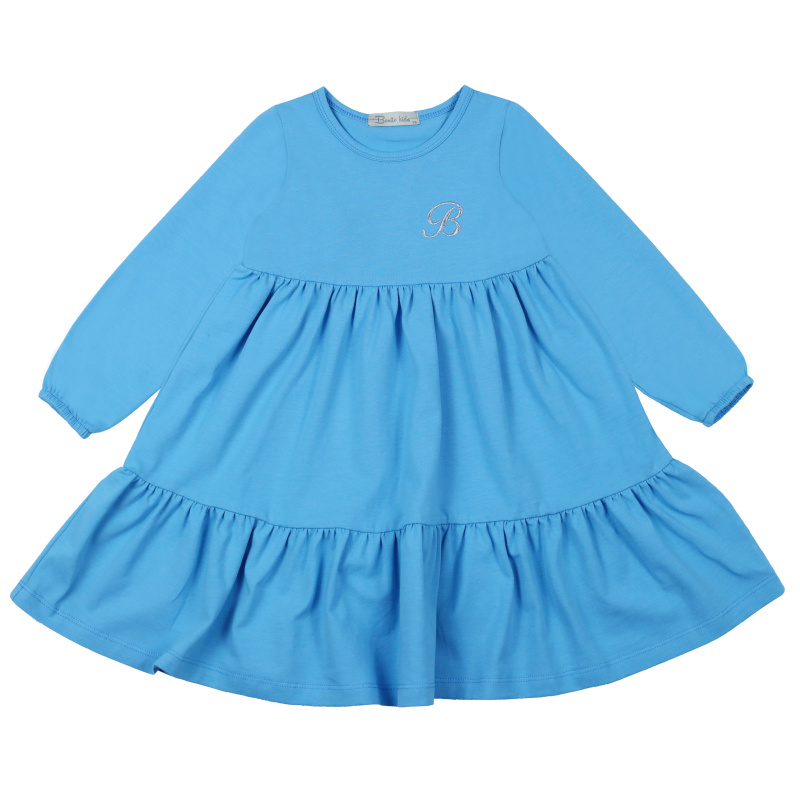 картинка БГ_ЧЗ Платье для девочки 3-7 лет 92% хлопок, 8% лайкра	 BONITO KIDS/BK1561P(12-22)(ЧЗ)/уп.5шт./меш.250шт. от BonitoKids