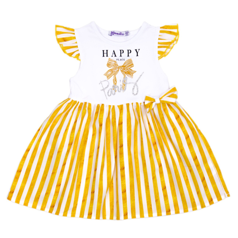 картинка ЧЗ Платье для девочки, 2-6 лет, 95% хлопок, 5% эластан, BONITO KIDS/OP1672(ЧЗ)/уп.5шт./меш.625шт. от BonitoKids