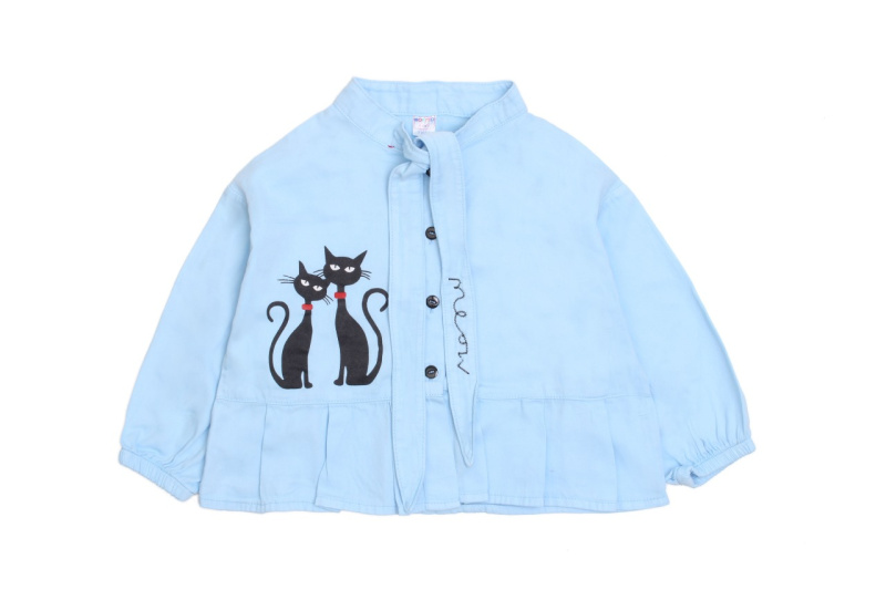 картинка ЧЗ Рубашка для девочки 5-8 лет 100% хлопок BONITO KIDS/OP1186(ЧЗ)/уп.4шт.меш/400шт. от BonitoKids