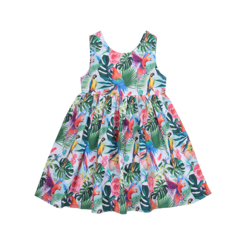 картинка ЧЗ Платье для девочки 3-7 лет 100% хлопок BONITO KIDS/OP1688(ЧЗ)/уп.5шт./меш.500шт. от BonitoKids