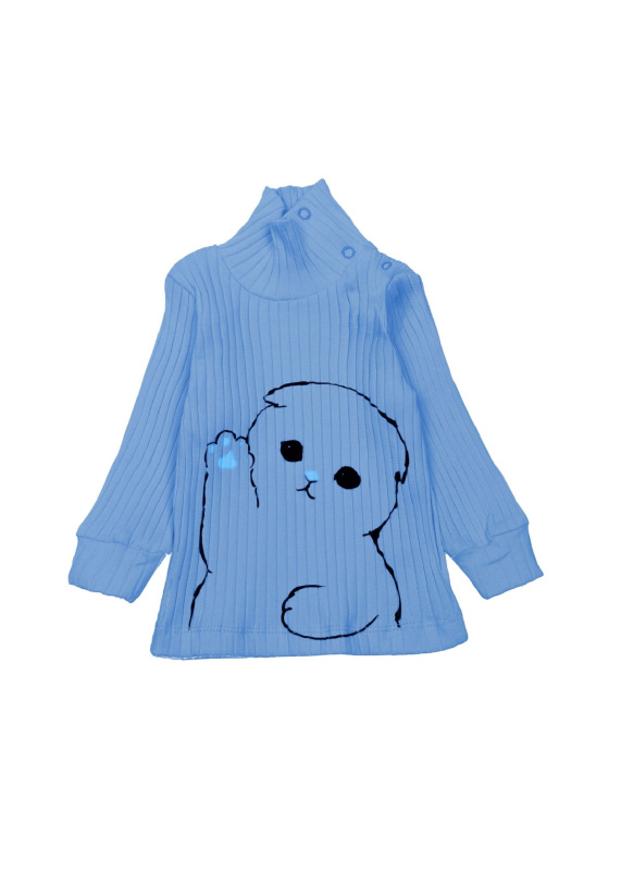 картинка ЧЗ Водолазка  для детей  68-92 см  BONITO KIDS /OP1297(ЧЗ)/уп.5шт./меш.560шт. от BonitoKids