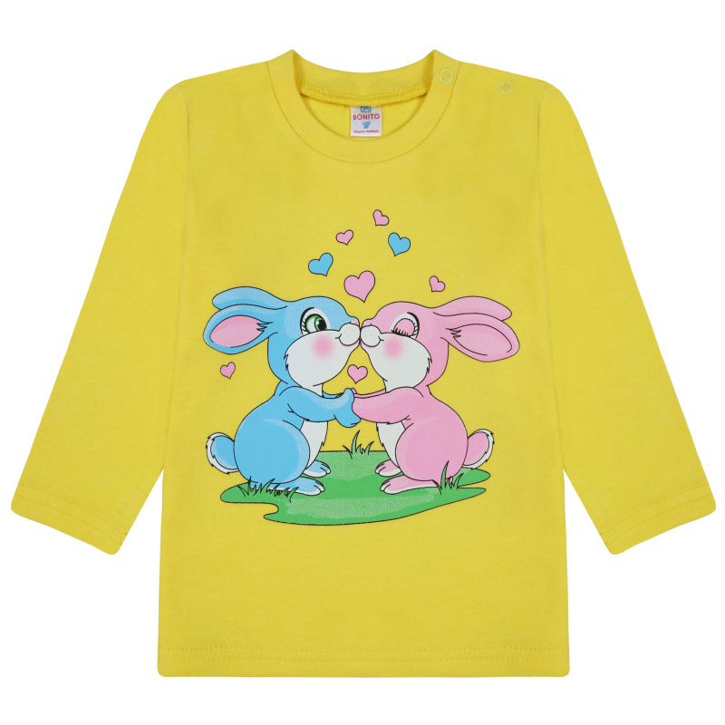 картинка БГ_ЧЗ Кофта для девочки 1,5-4 лет 100% хлопок BONITO KIDS/BK0006D(05-23)(ЧЗ)/уп.4шт./меш.500шт. от BonitoKids