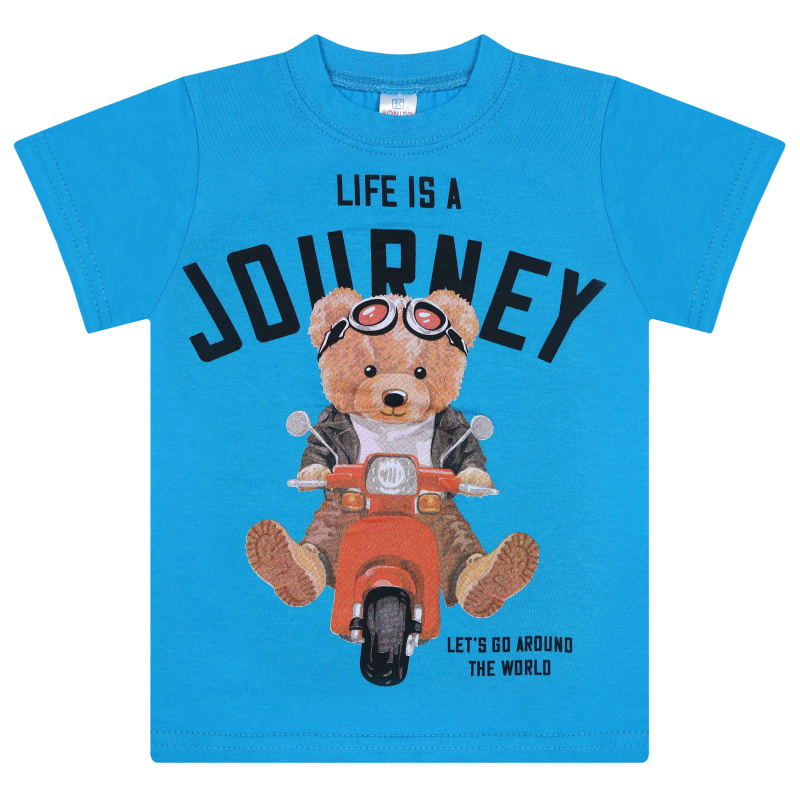 картинка БГ Футболка для мальчика 1,5-4 лет 100% хлопок BONITO KIDS/BK0001M(02-24)/уп.4шт./меш.800шт. от BonitoKids