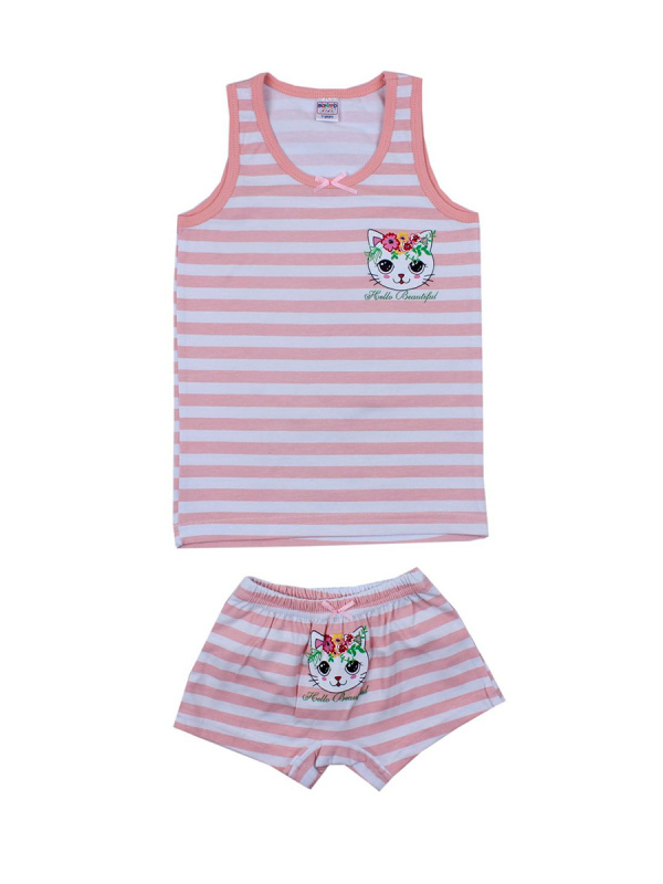 картинка ЧЗ Комплект для девочки (майка,трусы) 7-11 лет BONITO KIDS/BK1227KP/уп.5шт./меш.600шт. от BonitoKids