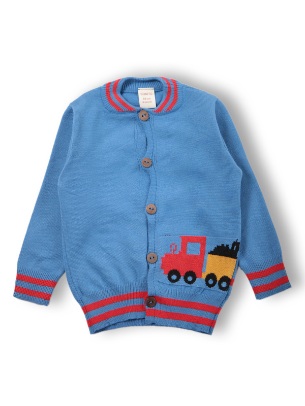 картинка Кардиган для мальчика 68-80 см 50% вискоза 22% нейлон 28% пэ BONITO KIDS/OP1580(10-24)/уп.2шт./меш.280шт. от BonitoKids